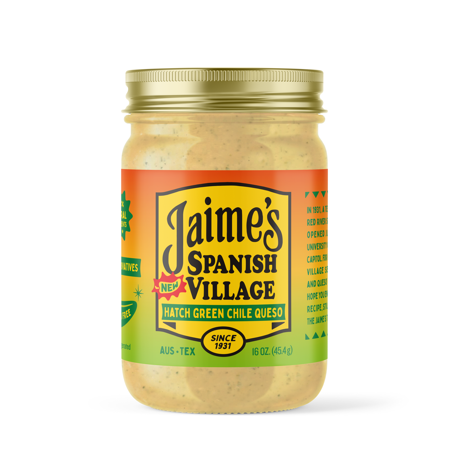 Jaimes Hatch Green Chile Queso