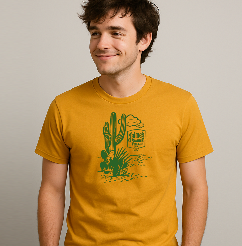 cactus man t shirt Jaime's Cactus T-Shirt Gold