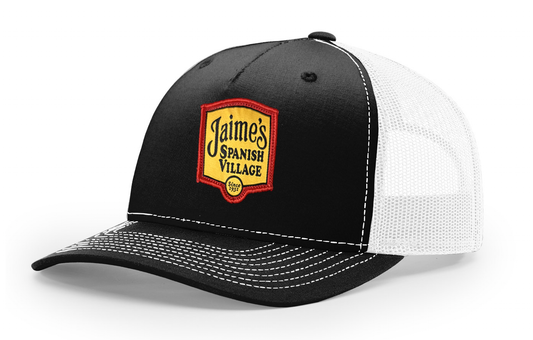 Jaime's Snapback 5 Panel Trucker Black & Red